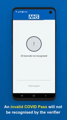 NHS COVID Pass Verifier android App screenshot 0