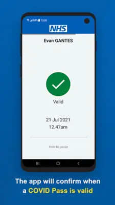 NHS COVID Pass Verifier android App screenshot 1