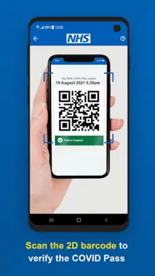 NHS COVID Pass Verifier android App screenshot 2